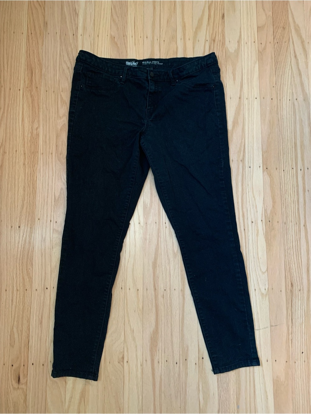 Mossimo black denim super stretch jeggings